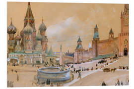 Print på skumplade Moscow (Kremlin and St. Basil's Cathedral)