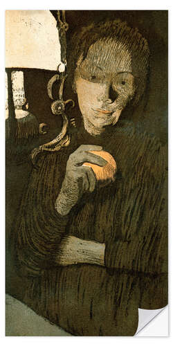 Sisustustarra Woman with Orange