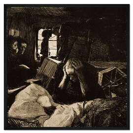 Gerahmter Kunstdruck Not