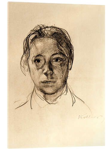 Acrylglas print Self-Portrait with Loose Hair, 1892