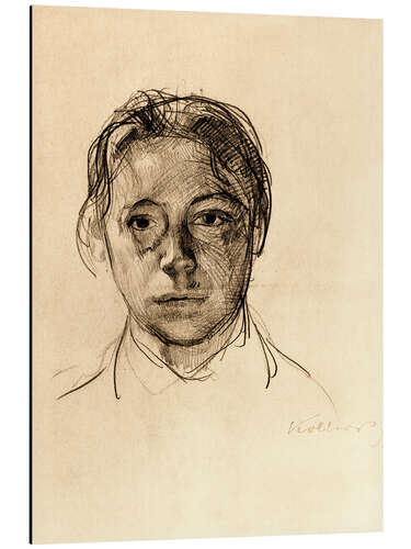 Quadro em alumínio Self-Portrait with Loose Hair, 1892