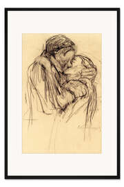 Gerahmter Kunstdruck Der Kuss