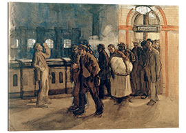 Gallery print Returning workers at Lehrter Bahnhof