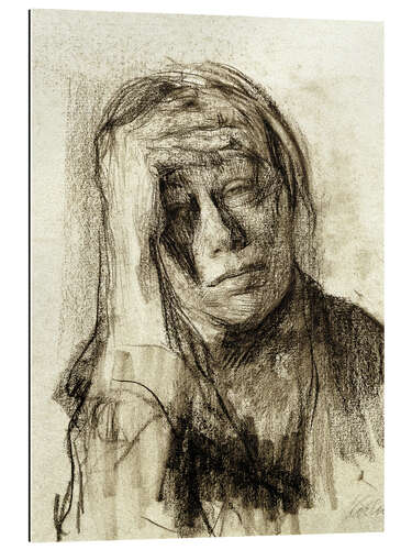 Gallery print Self-Portrait With Hand on Forehead