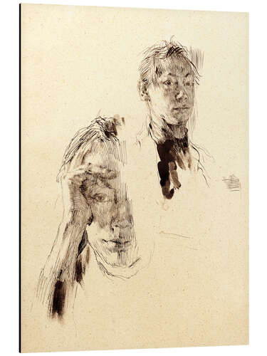 Tableau en aluminium Deux autoportraits