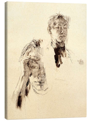 Lærredsbillede Two self-portraits