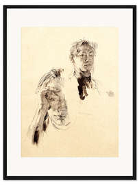 Gerahmter Kunstdruck Zwei Selbstporträts