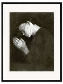 Gerahmter Kunstdruck Betendes Mädchen