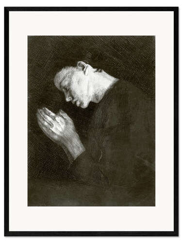 Framed art print Praying girl