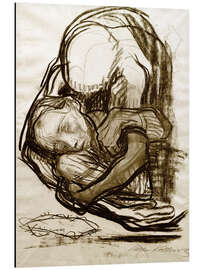 Magnettafel Der Tod nimmt eine Frau zu sich