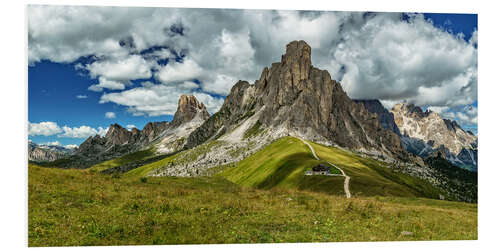 Foam board print Passo Giau - Dolomites, South Tyrol