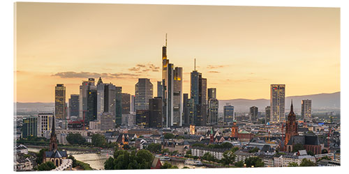 Acrylglas print Frankfurt skyline