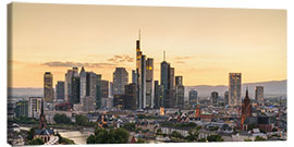 Stampa su tela  Skyline di Francoforte - euregiophoto