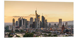 Foam board print Frankfurt skyline