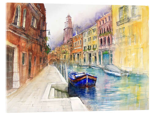 Acrylglasbild Rio de San Barnaba, Venedig, Italien