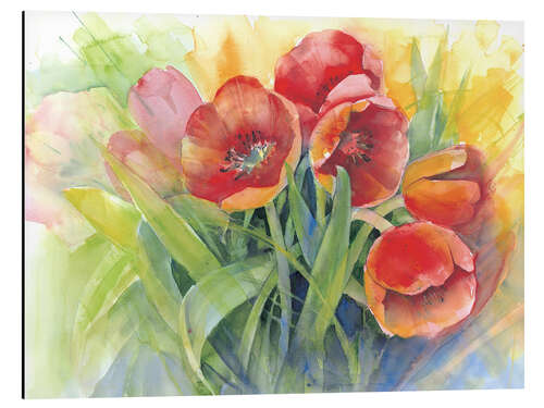 Quadro em alumínio tulips bouquet