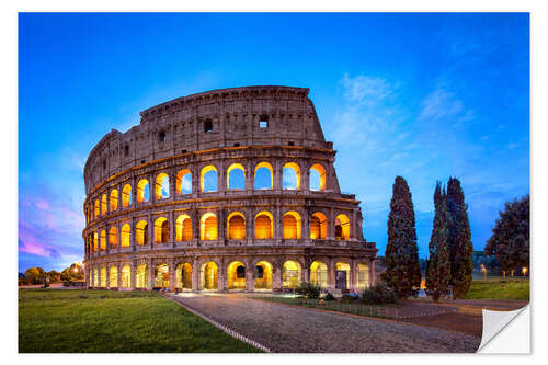 Selvklebende plakat The Colosseum in Rome, Italy II