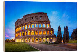 Puutaulu The Colosseum in Rome, Italy II