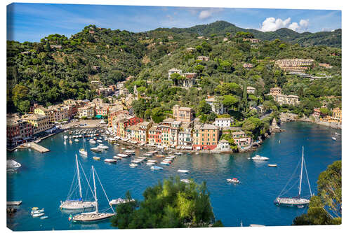 Obraz na płótnie Harbor of Portofino in Liguria, Italy