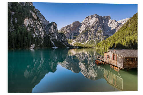 Hartschaumbild Pragser Wildsee, Dolomiten, Südtirol