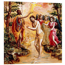 Foam board print Baptism of Christ