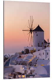 Magnettafel Santorin Sonnenuntergang
