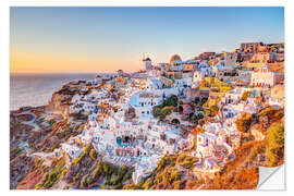 Wandsticker Santorini am Abend