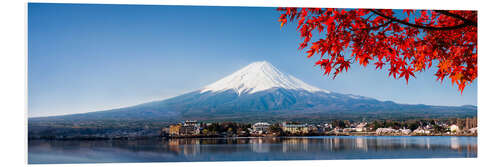 PVC-taulu Mount Fuji and Lake Kawaguchiko in autumn