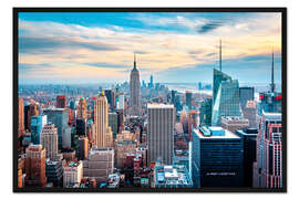Gerahmter Kunstdruck NEW YORK - TOP OF THE ROCK
