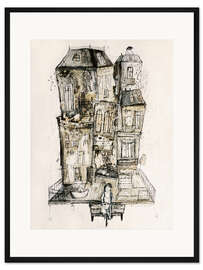 Gerahmter Kunstdruck Umzugstransport