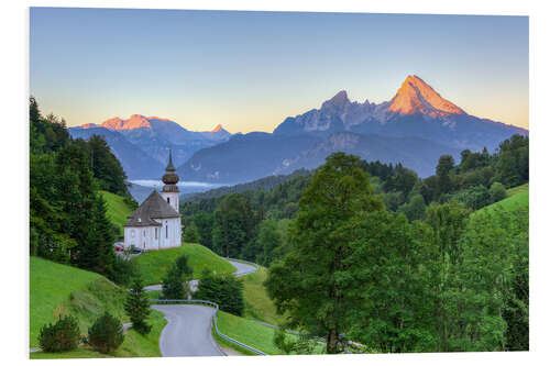 PVC-taulu Maria Gern and Watzmann near Berchtesgaden in summer