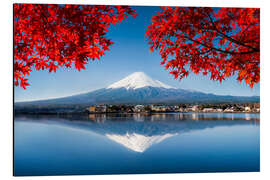 Cuadro de aluminio Mount Fuji Behind Lake Kawaguchiko I