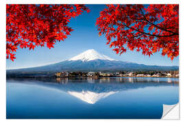 Wall sticker Mount Fuji Behind Lake Kawaguchiko I