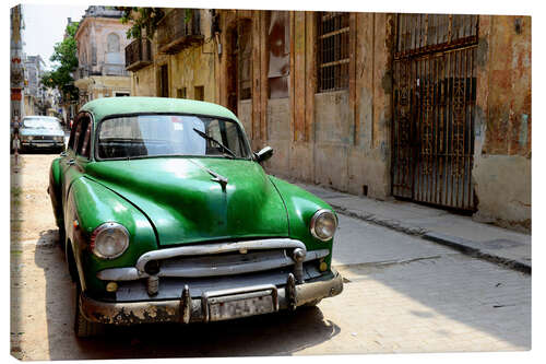 Lærredsbillede Vintage car in the streets of Havana, Cuba