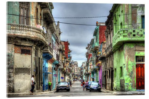 Quadro em acrílico In the streets of Havana