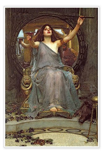 Poster Circe biedt Odysseus de beker aan