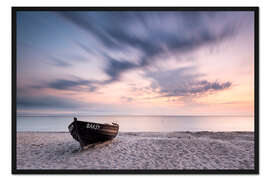 Gerahmter Kunstdruck Einsames Boot #1| Rügen | Germany