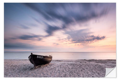 Selvklebende plakat Lonely Boat #1 | Rügen | Germany