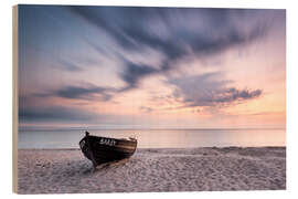 Holzbild Einsames Boot #1| Rügen | Germany