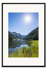 Gerahmter Kunstdruck Bergsee, Steiermark, Österreich