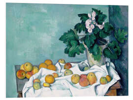 Foam board print Still Life with Apples and a Pot of Primroses