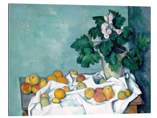 Galleritryk Still Life with Apples and a Pot of Primroses