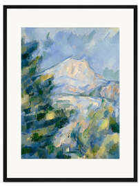 Gerahmter Kunstdruck La montagna sainte victoire