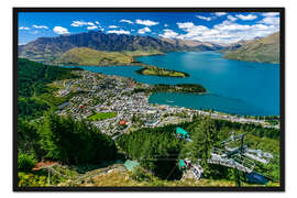 Gerahmter Kunstdruck Queenstown Neuseeland