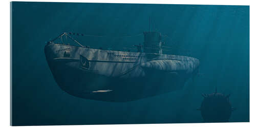 Acrylic print Submarine 1941, Behind Enemy Lines