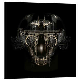 Gallery print futuristic cyborg face