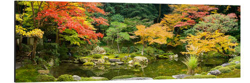 Aluminium print Japanese garden in autumn