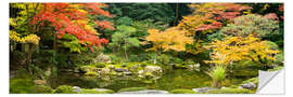 Wall sticker Japanese garden in autumn