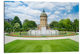 Tableau en aluminium Water Tower in Mannheim, Germany