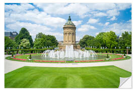 Muursticker Water Tower in Mannheim, Germany